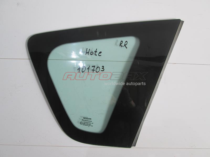 Right Rear Quarter Glass Note (E11) 2006>2012