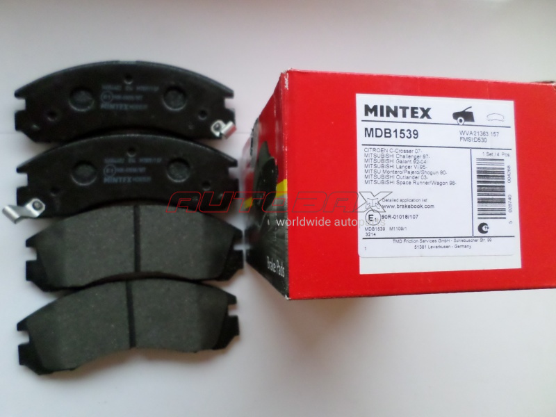Front Brake Pads Mitsubishi Outlander XL (CW) 2006>2012