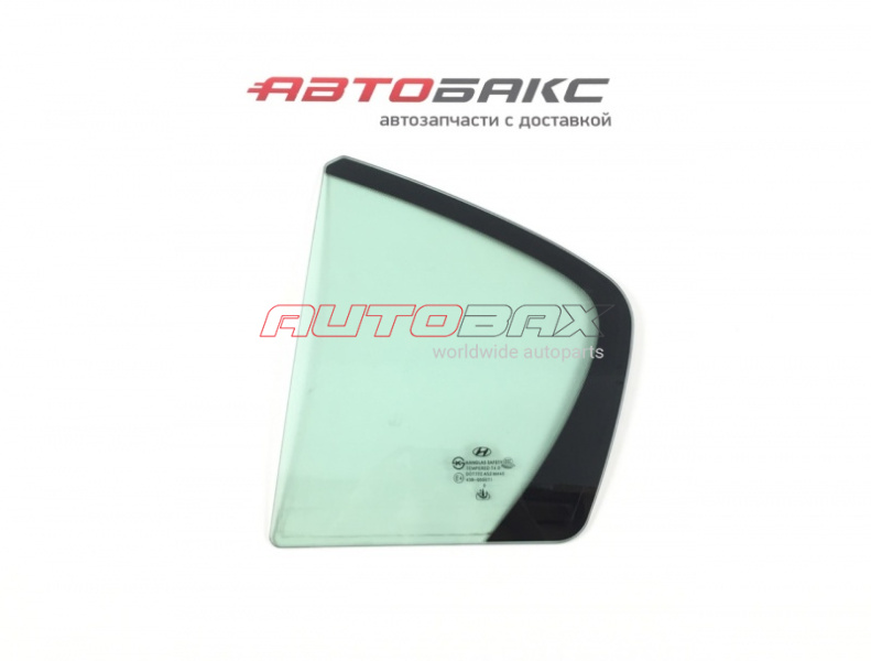 Left Rear Quarter Glass Hyundai Genesis 2009>